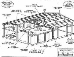 Bâtiment En Acier 36x50 Simpson Metal Building Kit Garage Atelier Barn
