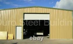 Bâtiment d'atelier de garage en métal DuroBEAM Steel 50x100x25' - Forfait complet en Direct
