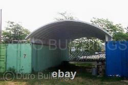 Bâtiment en acier DuroSPAN 19x40x9 'Couverture de conteneur de boîte Conex en métal Kit de toit DiRECT