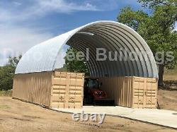 Bâtiment en acier DuroSPAN 19x40x9 'Couverture de conteneur de boîte Conex en métal Kit de toit DiRECT