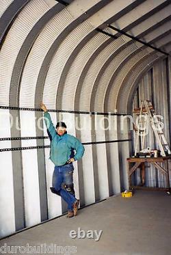 Bâtiment en acier DuroSPAN de 25'x24'x16' pour homme cave ou cabane pour elle avec extrémités ouvertes, à faire soi-même (DIY)