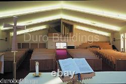 Durobeam Acier 65'x125'x20 Métal Fait Pour Commander Des Structures De Construction D'église Direct