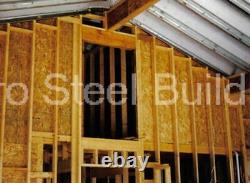 Durospan Steel 16x26x12 Metal Building Shop Diy Home Shed Kit Open Ends Direct