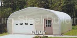 Durospan Steel 25'x35'x13' Metal Building Kit She She Shed Man Cave Open Ends Direct