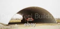 Durospan Steel 28x28x12 Metal Quonset Arch Building Kit Open Ends Factory Direct