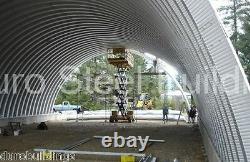 Durospan Steel 33x33x15 Metal Quonset Arch Building Kit Open Ends Factory Direct