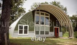 Durospan Steel 51x40x17 Metal Quonset Hut Building Bricolage Home Kit Open Ends Direct