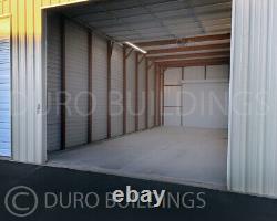 Garage de stockage préfabriqué en acier DURO de 48'x20'x12', fait sur commande, directement.