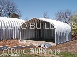 Kit de construction de bâtiment de la cave de l'homme en acier DuroSPAN 20x60x16 avec extrémités ouvertes - Usine DiRECT