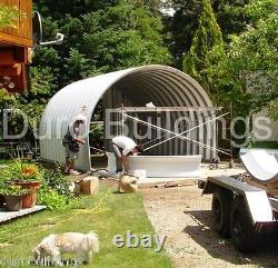 Kit de construction de maison de grange en métal DuroSPAN Steel 20x18x12 à vendre en DIY! Extrémités ouvertes DiRECT