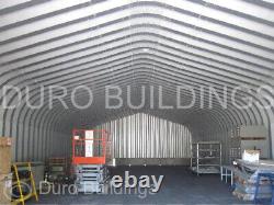 Kit de construction de maison en acier DuroSPAN 30'x29'x15' avec extrémités ouvertes, directement de l'usine.