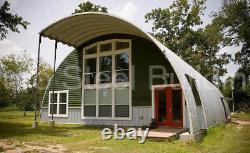 Kit maison DIY en métal Quonset DuroSPAN Steel 40x30x20 ouvert aux extrémités en DIRECT