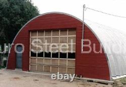 Kit maison DIY en métal Quonset DuroSPAN Steel 40x30x20 ouvert aux extrémités en DIRECT