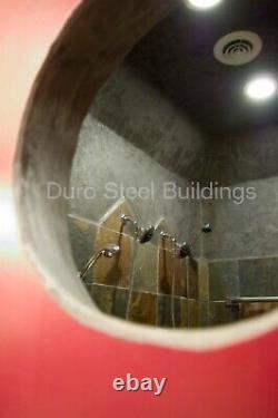 Kits de construction de maison DIY en acier DuroSPAN Quonset métallique de 51'x46'x17' à extrémités ouvertes - DiRECT