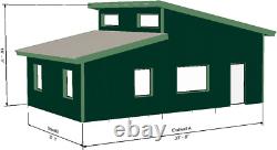 Prefab Home Series -ingéniere Estamped Blueprints Prêt Pour L'approbation Du Permis (diy)