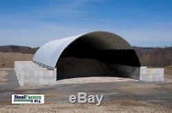 Prefab Steel 40x100x18 Round Arch Style Metal Quonset Hut Farm Storage Building