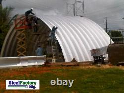 Q51x36x17 Steel Factory Mfg Metal Quonset Hut Arched Curved Building Cover Diy