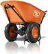 Superhandy Wheelbarrow Electric Powered Utility Cart Ultra Duty 24v Dc 180w Agm
