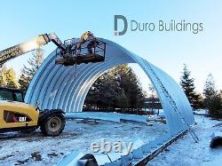 Toit et structure en acier DuroSPAN 30x100x14 pour bâtiment métallique avec extrémités ouvertes en plaque directe