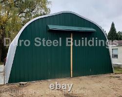 Vente de bâtiment métallique DuroSPAN Steel 25x29x14 avec kit de garage et atelier DIY à extrémités ouvertes, en direct.