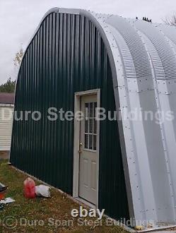 Vente de bâtiment métallique DuroSPAN Steel 25x33x14 Kit de garage boutique DIY avec extrémités ouvertes DiRECT